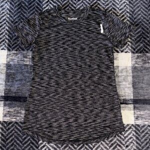 Reebok Black and White Short Sleeve Tee
